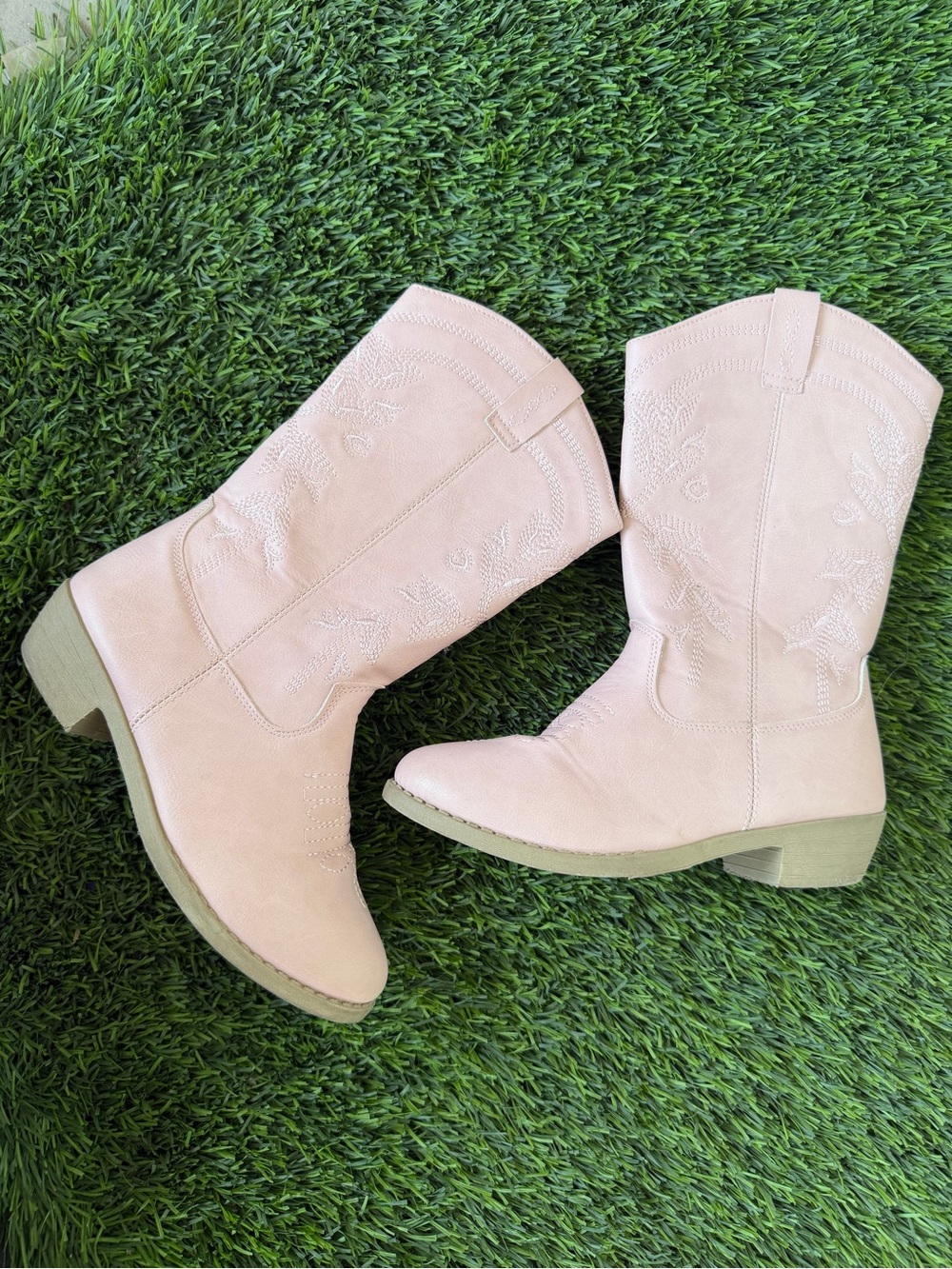 Blush Pink Western Cowboy Boots